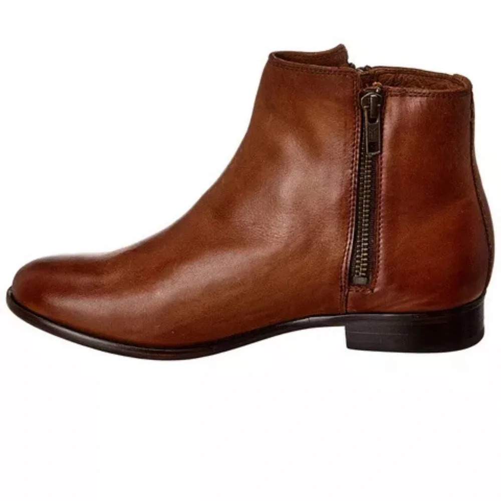 Frye Brown Leather Ankle Boots